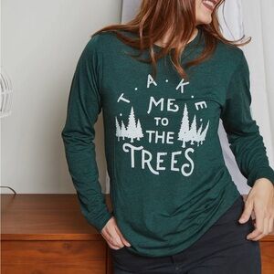 Take Me To The Trees Long Sleeve Shirt Size XL‎